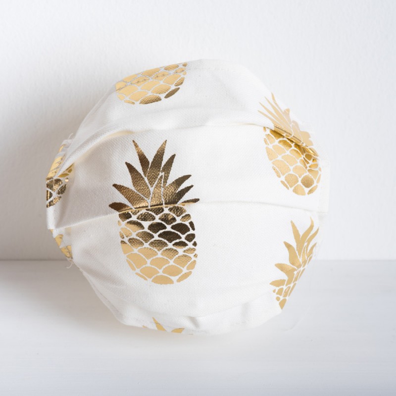 Υφασμάτινη Βαμβακερή Μάσκα Ενηλίκων - Ανανάς 452