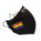 Υφασμάτινη Μάσκα Ενηλίκων - Respishield ΡΜ2.5 Small Μαύρη Pride