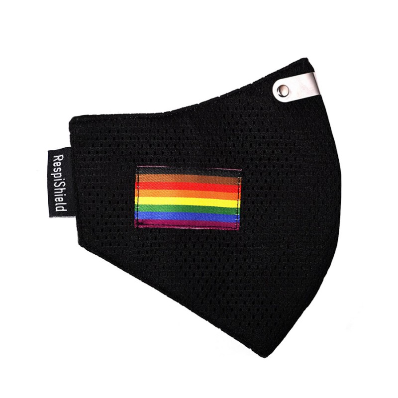 Υφασμάτινη Μάσκα Ενηλίκων - Respishield ΡΜ2.5 Small Μαύρη Pride
