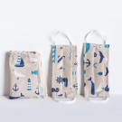 Υφασμάτινες Βαμβακερές Μάσκες - Ναυτικό Σχέδιο (Σετ 2τμχ. με Θήκη) 243