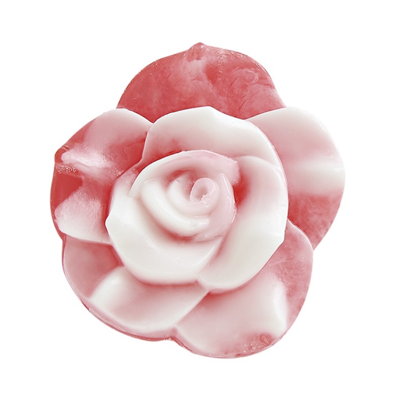 Χειροποίητο Σαπούνι Γλυκερίνης Τριαντάφυλλο Μπορντό-Λευκό 0172.19046