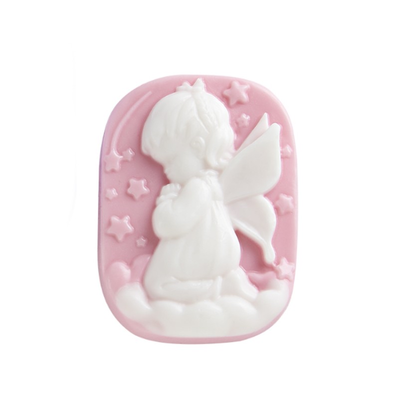 Χειροποίητο Σαπούνι Γλυκερίνης Αγγελάκι Ροζ 0172.19056