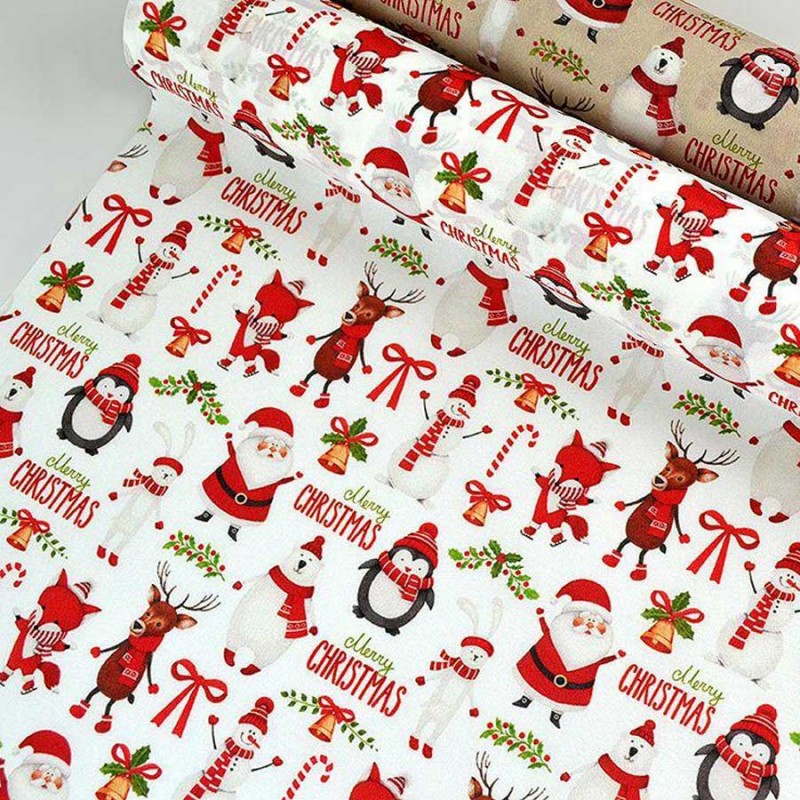 Ύφασμα Βαμβακερό  Christmas Feast (75εκ x 5μ.) Τ021225-75