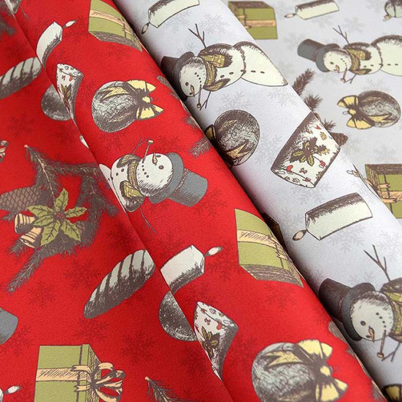 Ύφασμα Χριστουγεννιάτικο Πολυεστερικό  (45εκ x 5μ.) Τ464302-50