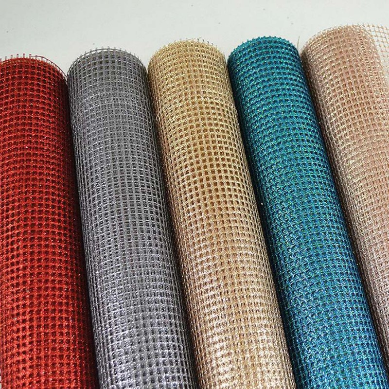 Ύφασμα Glitter Grid (50εκ.x5μ.) Τ798-50