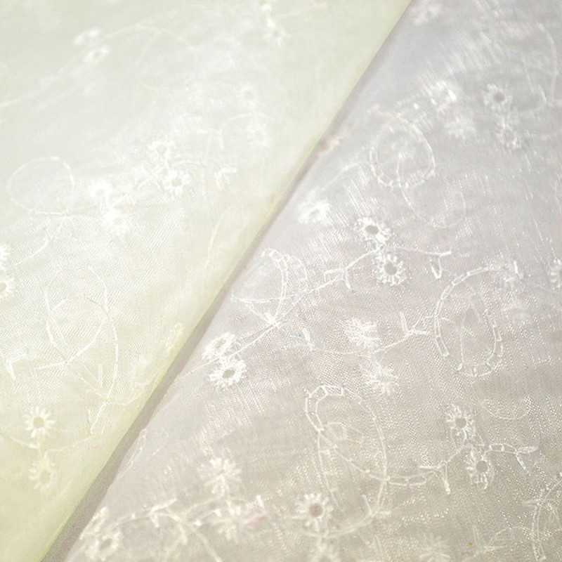 Μαντήλι Οργάντζα Με Κέντημα 45x45εκ. (50τμχ.) 043-45