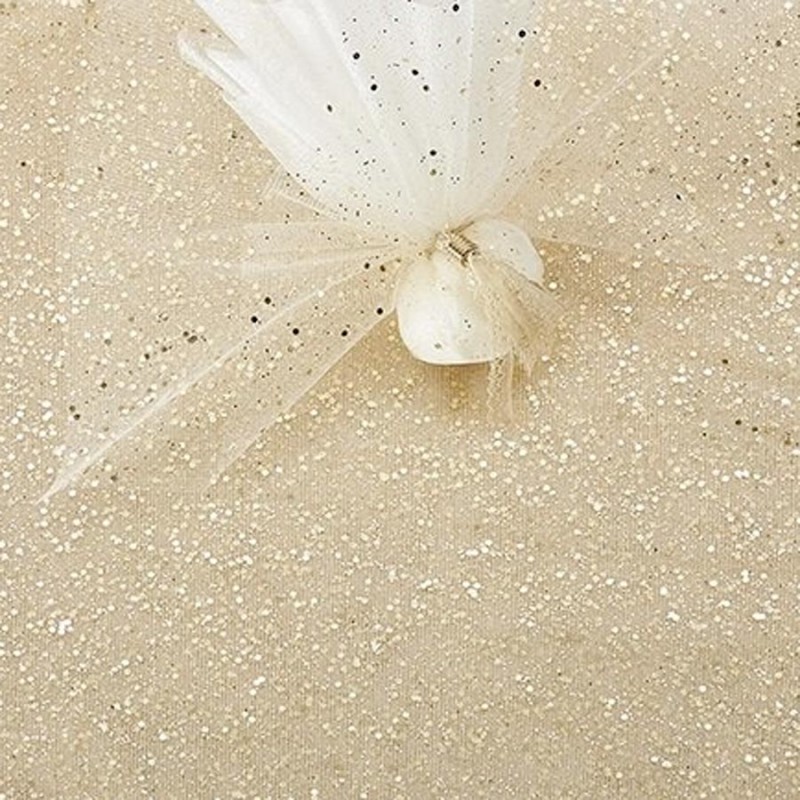 Μαντήλι Από Τούλι Τετράγωνο Εκρού  38x40εκ. (50τμχ.) 0210.20426