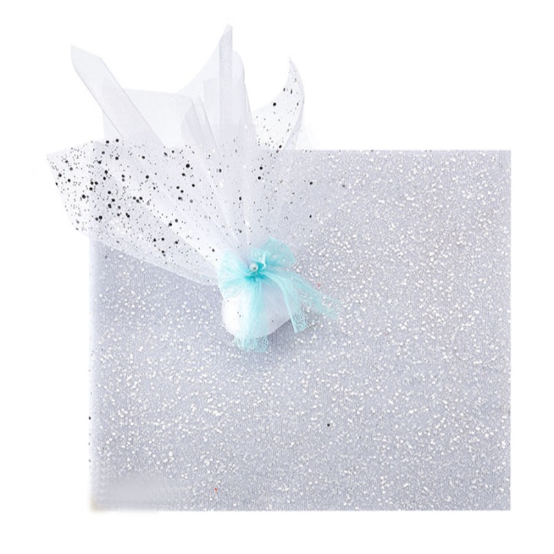 Μαντήλι Από Τούλι Τετράγωνο Λευκό  38x40εκ. (50τμχ.) 0210.20426