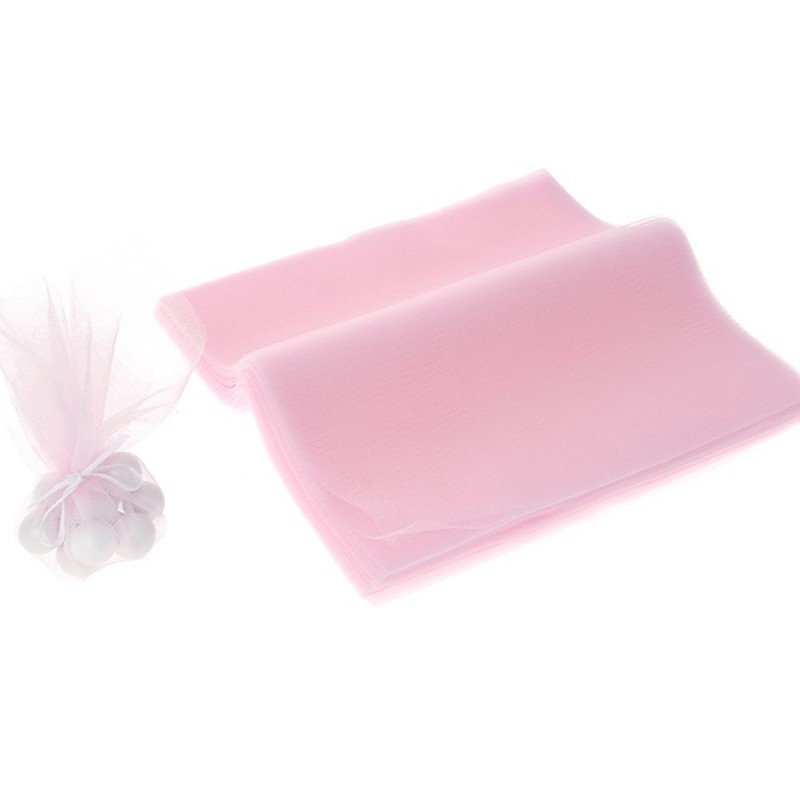 Τούλι Τετράγωνο 13x13εκ. - Χρώμα Ροζ (100τμχ.)