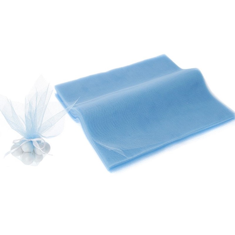 Τούλι Τετράγωνο 35x35εκ. - Χρώμα Γαλάζιο (100τμχ.)