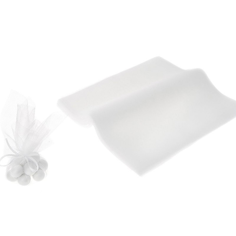 Τούλι Τετράγωνο 60x60εκ. - Χρώμα Λευκό (100τμχ.)