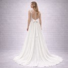 Λευκό Νυφικό Με Δαντελένιο Μπούστο (Size 38-40)