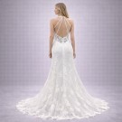 Λευκό Νυφικό Γοργονέ Με Δαντέλα & Ανοιχτή Πλάτη (Size 38-40)