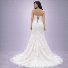 Ιβουάρ Νυφικό Γοργονέ Με Δαντέλα & Κορσέ Στην Πλάτη (Size 38-40)