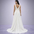 Ιβουάρ Νυφικό Σε Γραμμή Α Με V Ντεκολτέ (Size 40-42)
