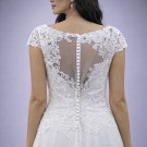 Λευκό Νυφικό Σε Α Γραμμή Με Δαντελένιο Μπούστο (Size 40-42)