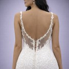 Ιβουάρ Νυφικό Γοργονέ Με Βαθύ V Ντεκολτέ & Διαφάνεια (Size 40-42)