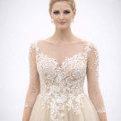 Ιβουάρ Νυφικό Με Μακριά Μανίκια (Size 44-46)