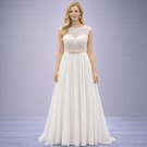 Ιβουάρ Νυφικό Με Δαντέλα & Ανοιχτή Πλάτη (Size 40-42)