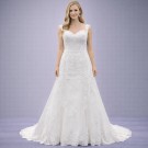 Λευκό Νυφικό Με Δαντέλα Και Τούλι (Size 42-44)