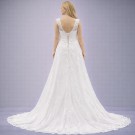 Λευκό Νυφικό Με Δαντέλα Και Τούλι (Size 42-44)