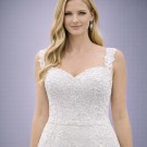 Λευκό Νυφικό Με Δαντέλα Και Τούλι (Size 42-44)