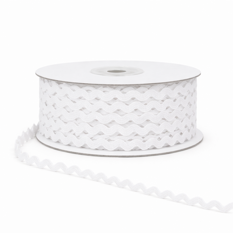 Κορδέλα Ζικ-Ζακ  Λευκό 0,3εκ. (25μέτρα) 0220.17568 |Sale -30%