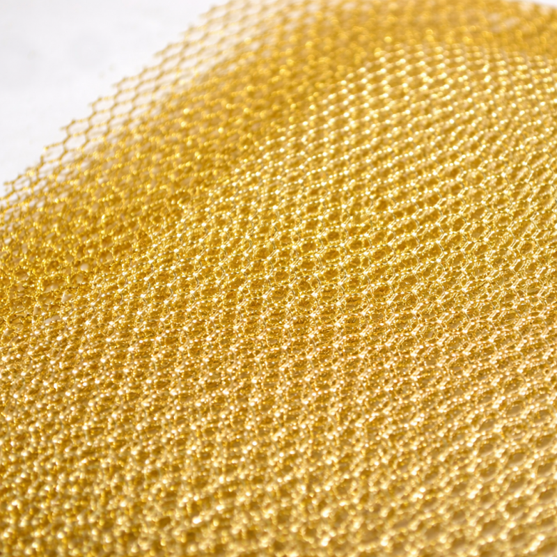 Μαντήλι Δίχτυ Μεταλλικό Τετράγωνο  27x27εκ. (50τμχ.) Χρυσό 022-27 |Sale -30%