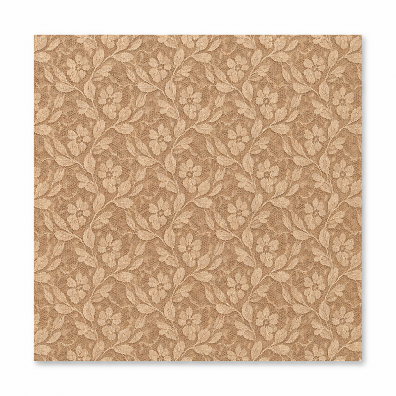 Μαντήλι Από Τούλι Τετράγωνο Μπεζ 35x35 εκ. (50τμχ.) |Sale -30%