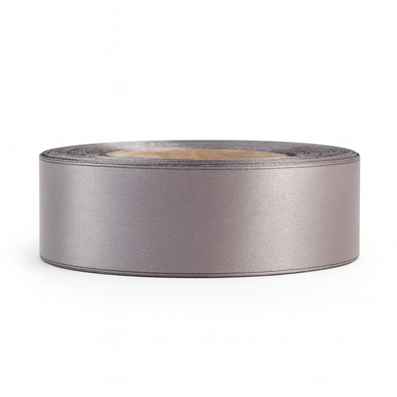 Κορδέλα Σατέν Θερμοκοπής Διπλής Όψης 1,5εκ. Ασημί (50μέτρα) Τ472/15 |Sale -30%