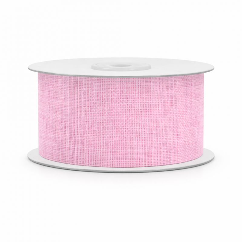 Κορδέλα Λινή 2,5εκ. (10 μέτρα) Ροζ ΤΓ161|Sale -30%