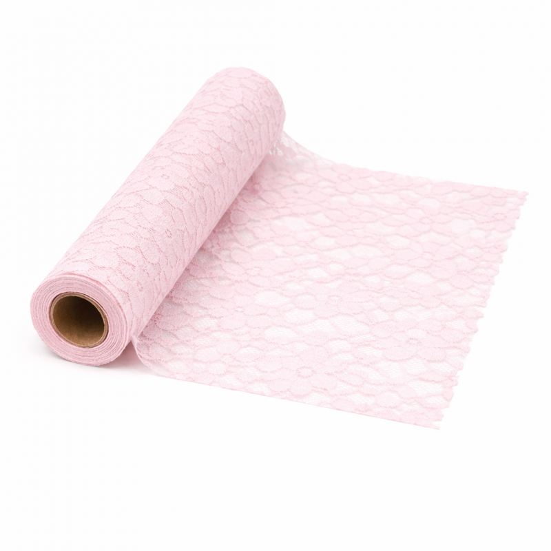  Δαντέλα Σε Ρολό  (75εκ.x9μ.) Ροζ Τ909-75 |Sale -35%