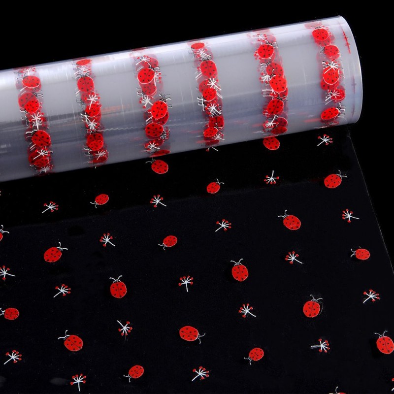 Σελοφάν Κόκκινες Πασχαλίτσες 80εκ. (50μ.) 30415