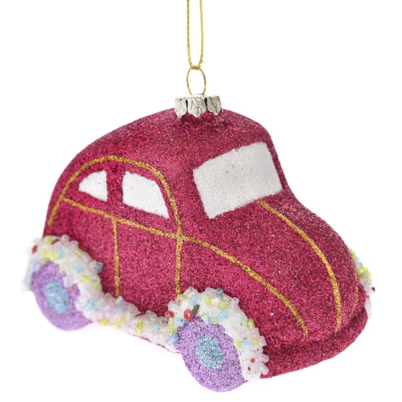 Χριστουγεννιάτικο Στολίδι Πολύχρωμο Αυτοκίνητο Σετ 6τμχ. (8εκ.) 67089