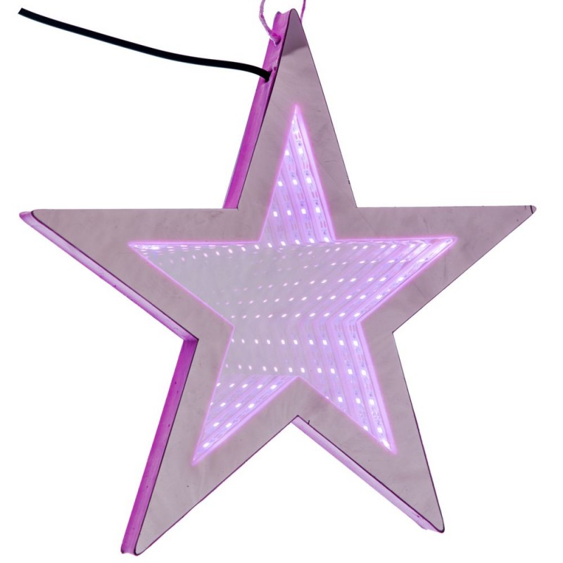 Ροζ Αστέρι 3D Φωτιζόμενο Σετ 2τμχ. (30εκ.) 67294