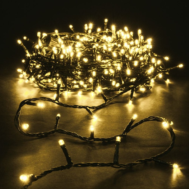 Χριστουγεννιάτικα Φωτάκια (100led) Πράσινο/Ζεστό Λευκό 68818