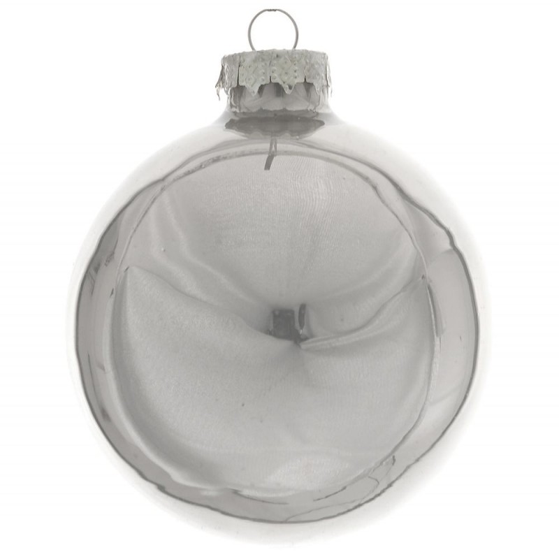 Γυάλινη Ασημί Μπάλα - Σετ 24τμχ. (4εκ.) 73132 |Sale-30%