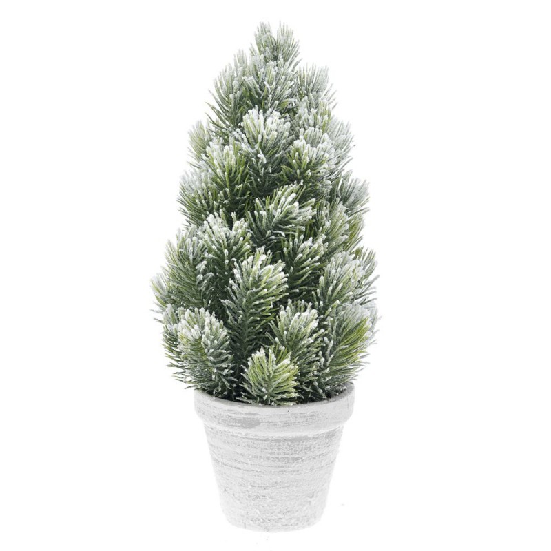 Χριστουγεννιάτικο Δεντράκι (16x16x33εκ.) Χιονισμένο Σε Βάση Κασπώ 74646