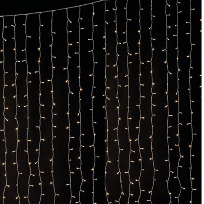 Χριστουγεννιάτικα Φωτάκια Σταλακτίτες (900led) Διάφανο/Λευκό 75029