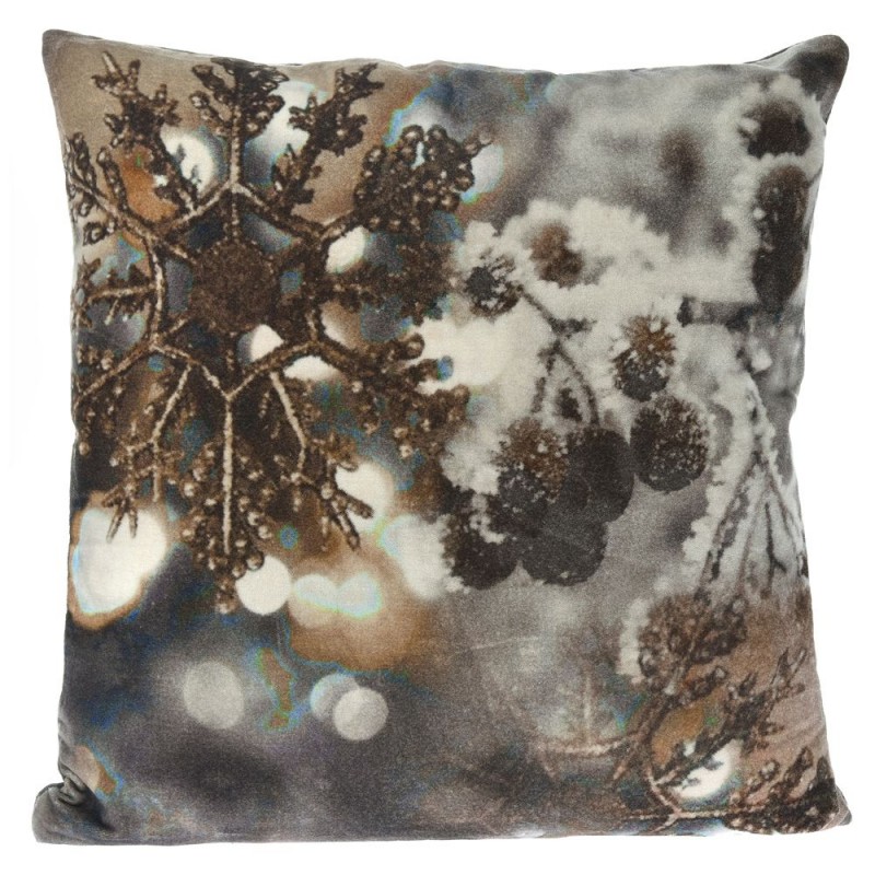 Βελούδινο Βαμβακερό Μαξιλάρι Νιφάδα Με Γέμισμα (45x45εκ.) 75352