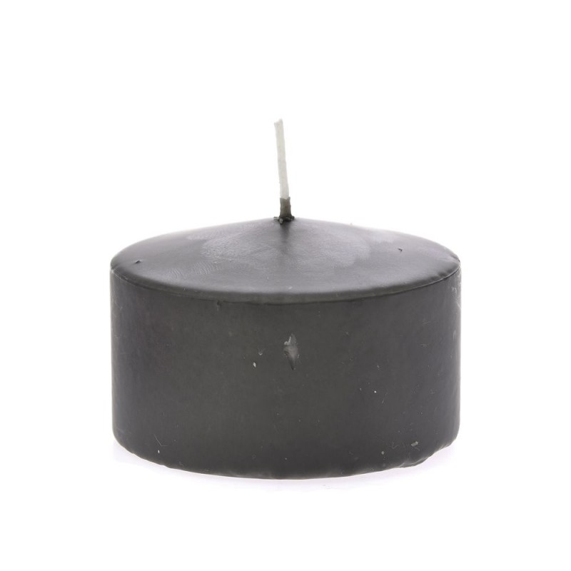 Γκρι Κερί Κύλινδρος - Σετ 4τμχ. (9x6εκ.) 76393