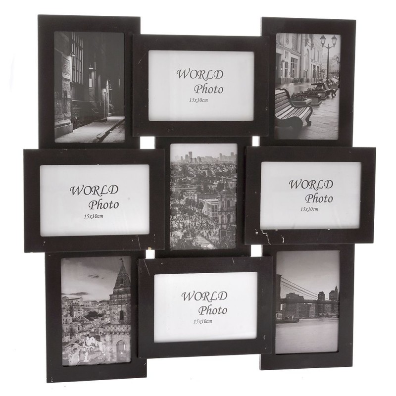 Πολυκορνίζα  9 Θέσεων Μαύρη (46x46εκ.) 77559