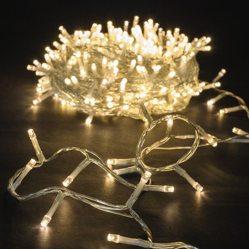 Χριστουγεννιάτικα Φωτάκια (100led) Διάφανο/Λευκό 78631