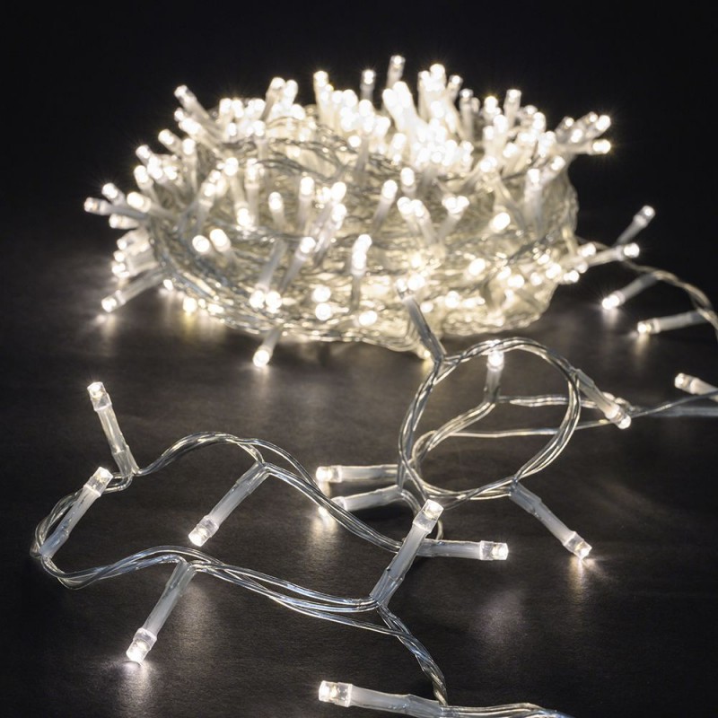 Χριστουγεννιάτικα Φωτάκια (400led) Διάφανο/Λευκό 78634