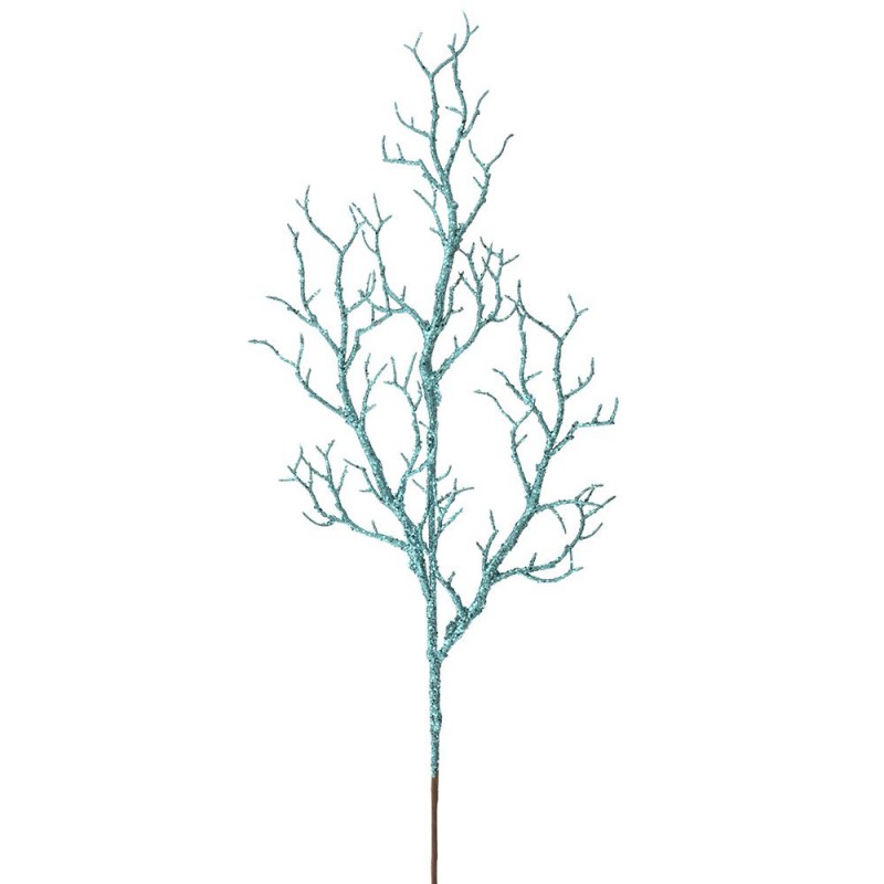 Τυρκουάζ Κλαδί Κοράλι Με Glitter - Σετ 6τμχ. (65εκ.) 79034