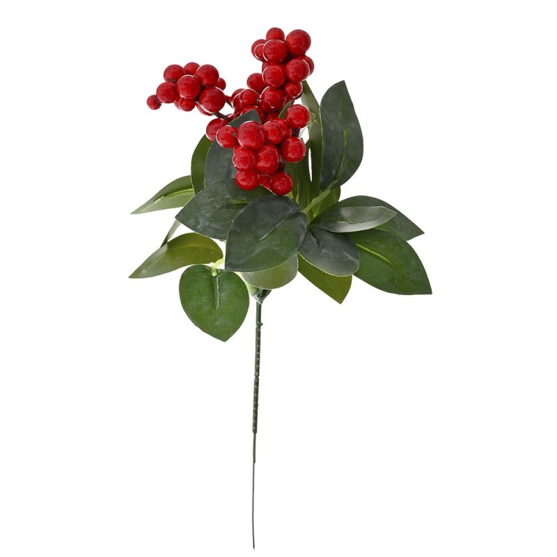 Χριστουγεννιάτικο Πικ Με Κόκκινα Berries - Σετ 12τμχ. (22εκ.) 79051 |Sale -25%