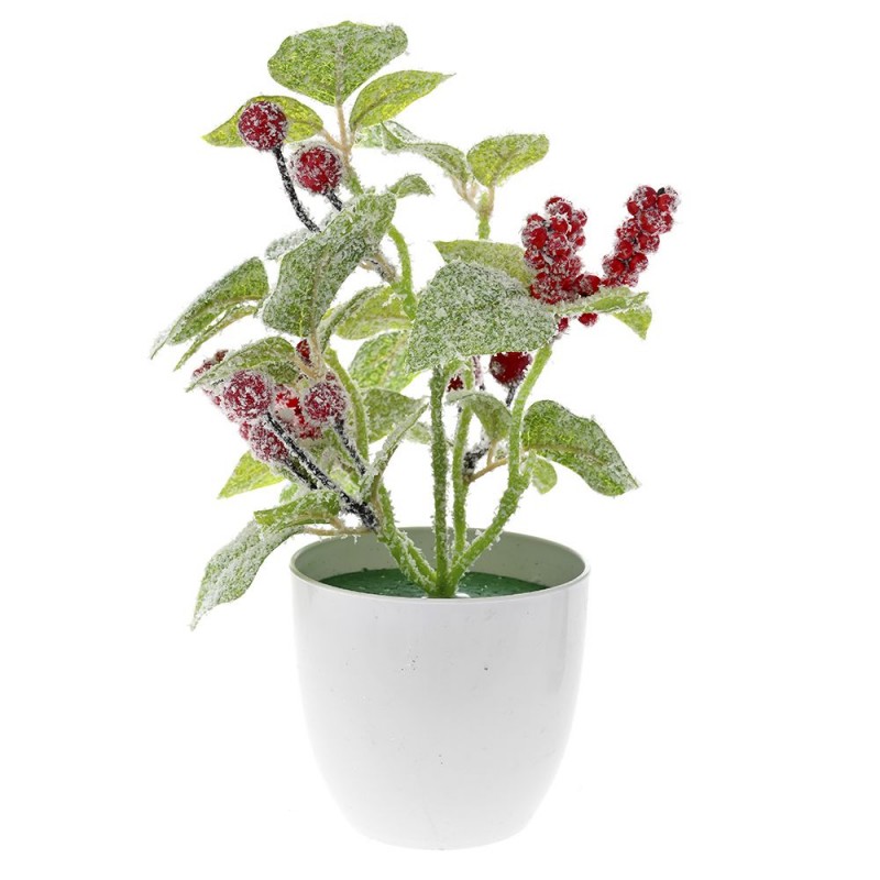 Γλαστράκι Με Παγωμένα Γκι - Σετ 2τμχ. (23εκ.) 79052