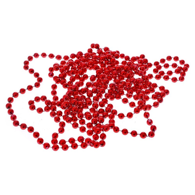 Κόκκινη Γιρλάντα Πέρλα Σετ 4τμχ. (8mmx4m.) 79445