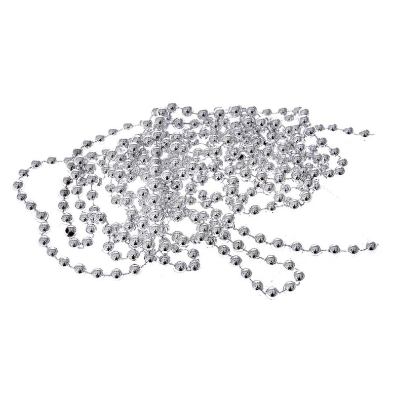 Ασημί Γιρλάντα Πέρλα Σετ 4τμχ. (8mmx4m.) 79446