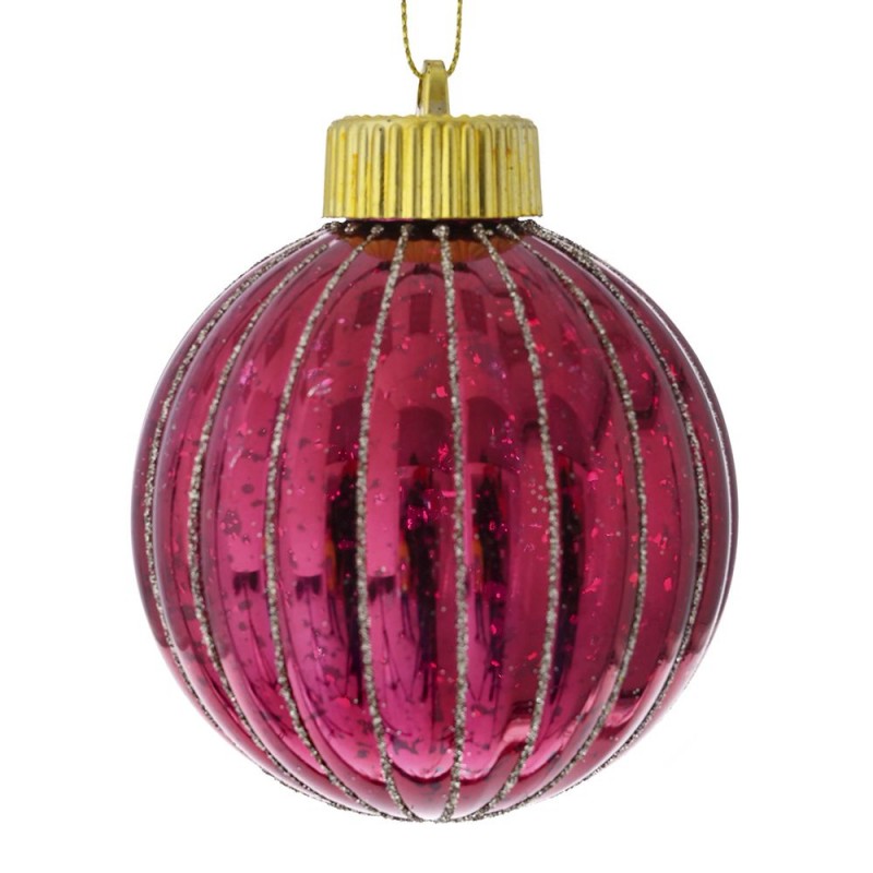 Μπορντώ Πλαστική Μπάλα - Σετ 12τμχ. (8,5εκ.) 79461